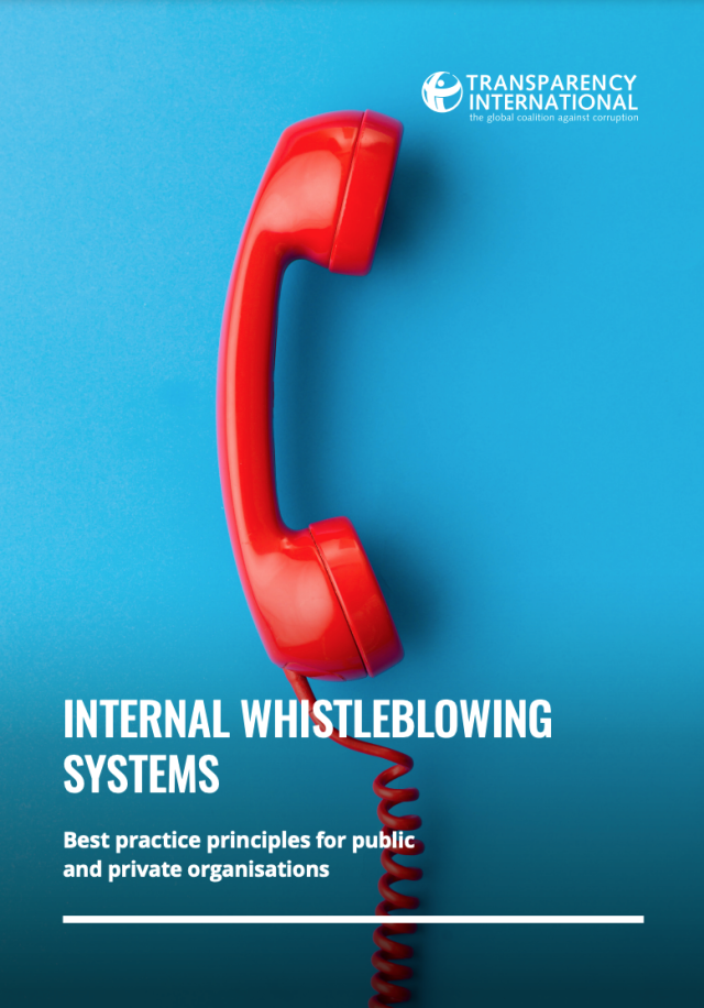 INTERNAL WHISTLEBLOWING SYSTEMS
