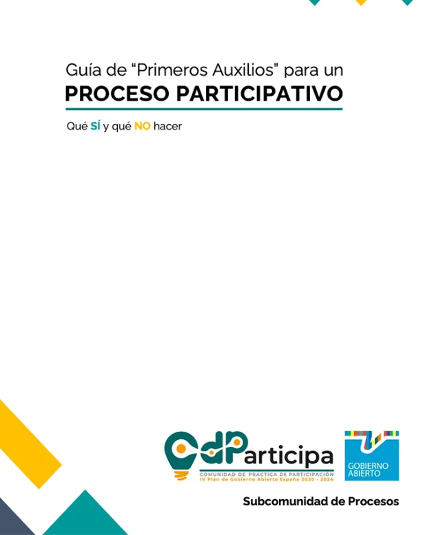 documento Guía de primeros auxilios para un proceso participativo