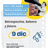 Save the date: celebración del 20 aniversario de Transparency International España, 9 de diciembre de 2026, 18:00-20:30 h, Fundación Ortega-Marañón, Madrid